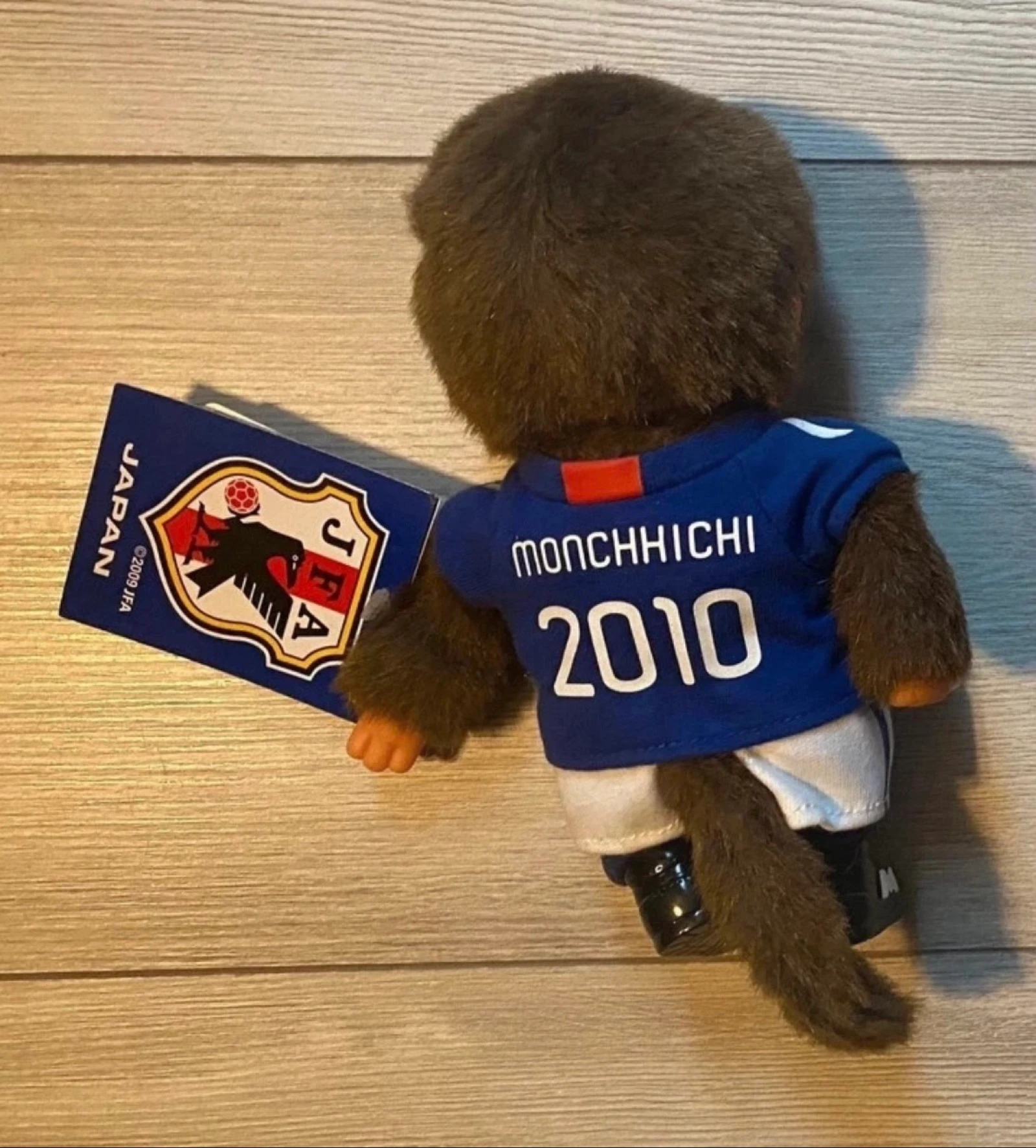 ⚽ Monchhichi - Samouraí Azul Japão 2010 – Pelúcia Oficial JFA - Sekiguchi - Nova - Rara – photo 2